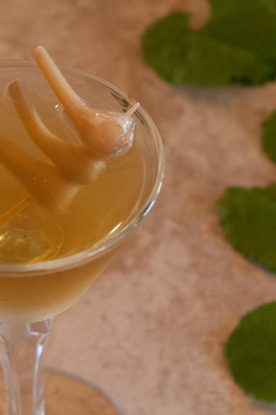 garlic mustard martini