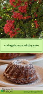 crabapple sauce whisky cake