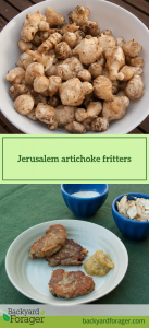 Jerusalem artichoke fritters