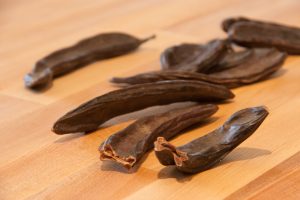 cleaned carob pods