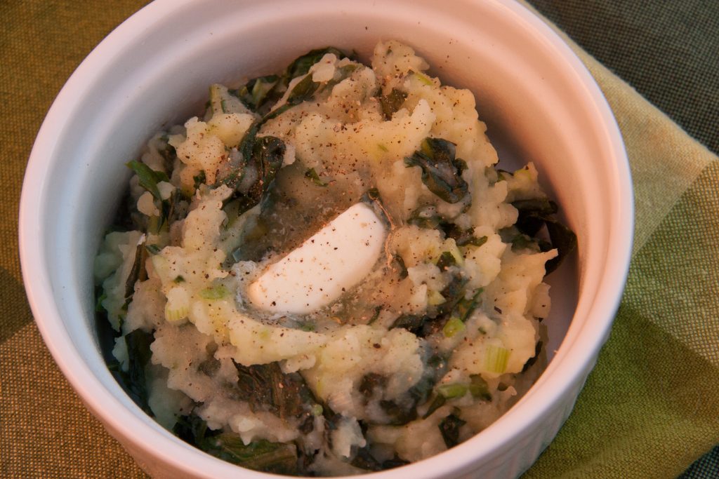 dandelion colcannon