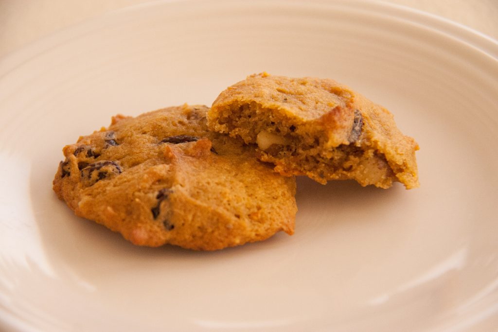 persimmon black walnut cookies