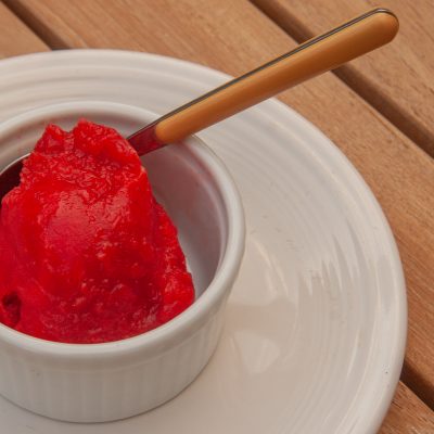 Nanking Cherry Sorbet: Recipe